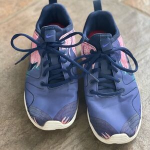 Nike Navy and Pink Athletic Shoes